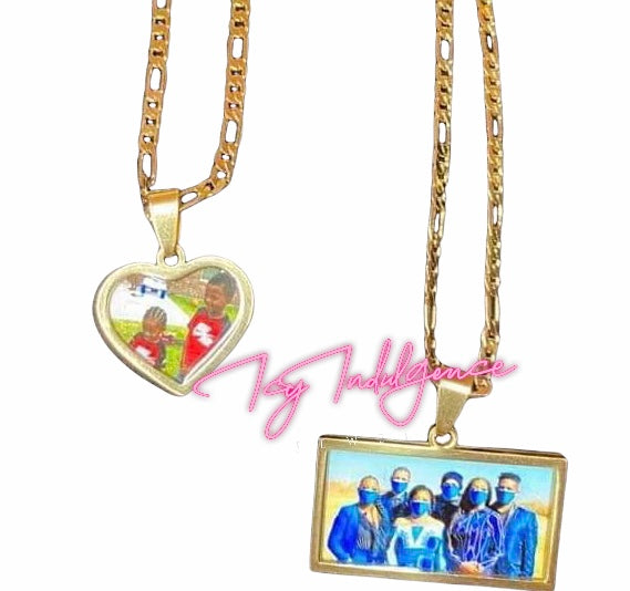 Icy Mini Photo Pendant