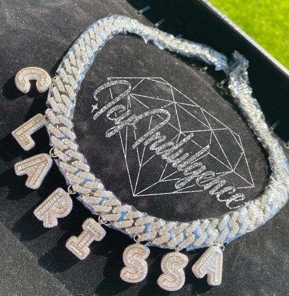 Icy Baguette Cuban Link Necklace