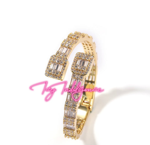 Icy Baguette Bangle