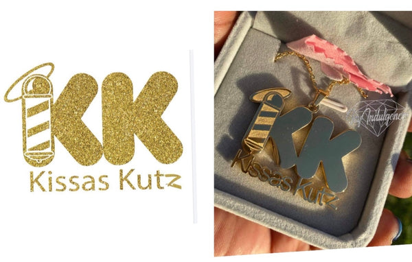 Custom Icy Logo Pendant