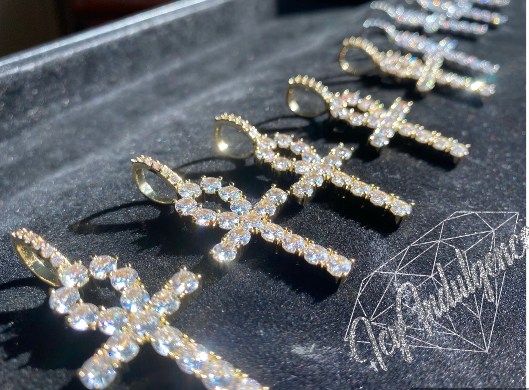 Icy Ankh Cross