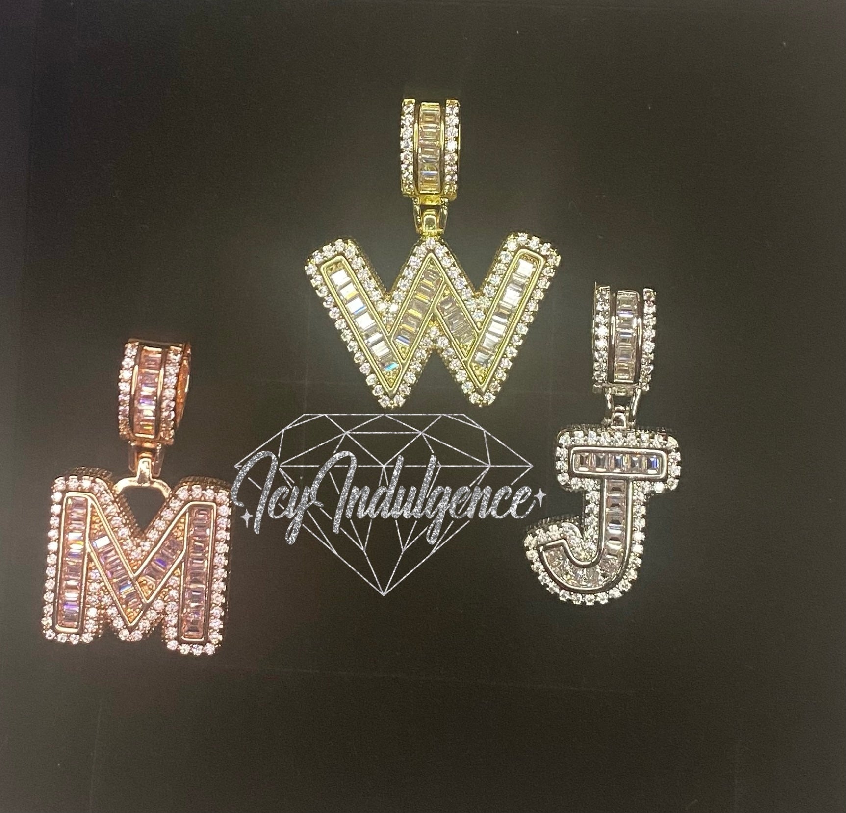 Icy Small Baguette Initial Letter