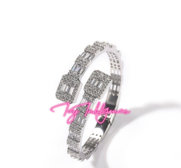Icy Baguette Bangle