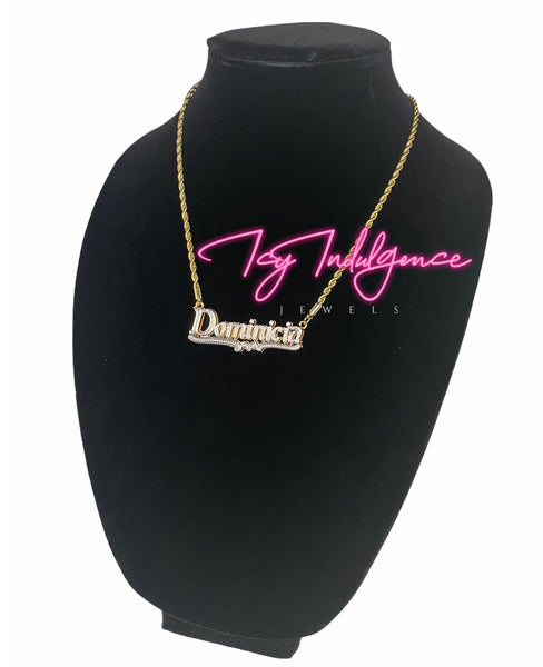 Icy 3D Custom Name Necklace