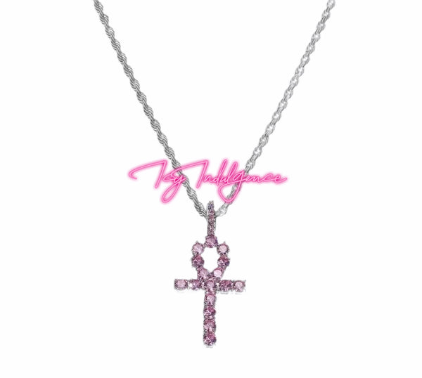 Pink Ankh Cross