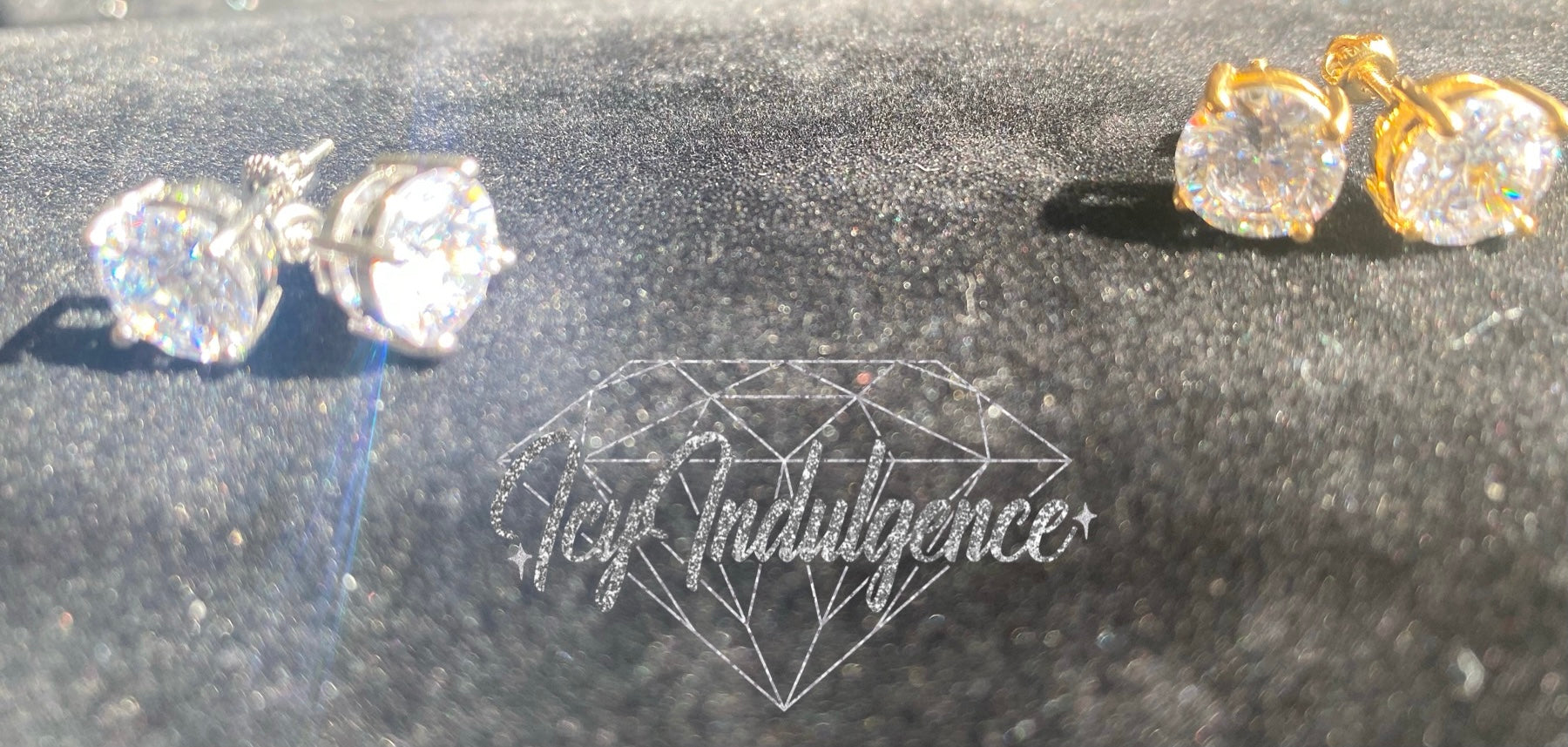 Icy Screw-Back Stud Earrings