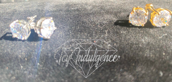 Icy Screw-Back Stud Earrings