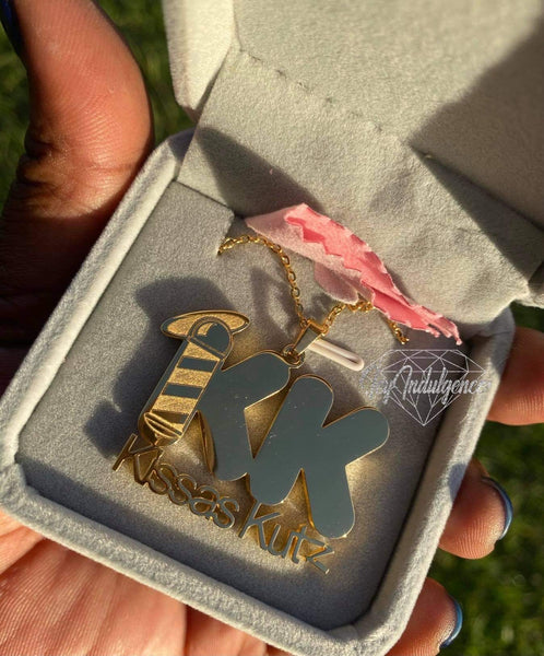Custom Icy Logo Pendant