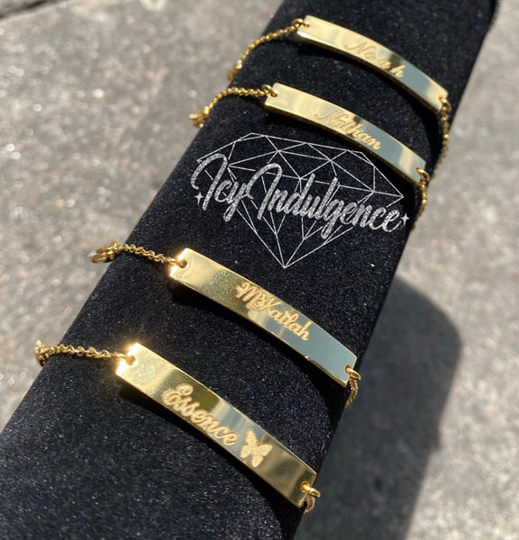 Icy Thick Bar Style Bracelet