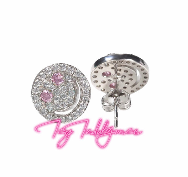 Icy Smiley Studs