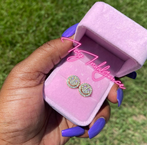 Icy Smiley Studs