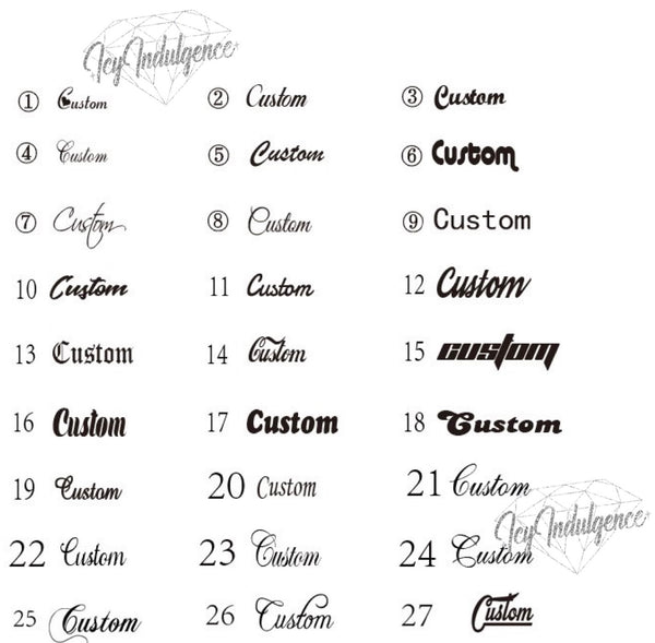 Icy Herringbone Name Necklace