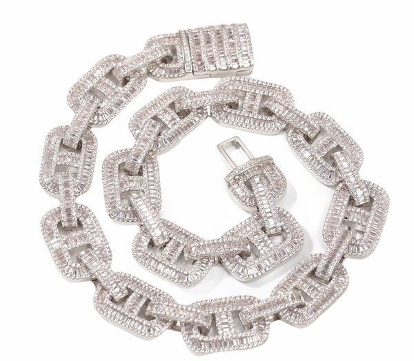 Icy Link Baguette Chain