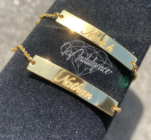 Icy Thick Bar Style Bracelet