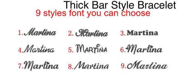 Icy Thick Bar Style Bracelet